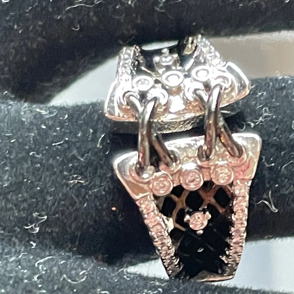 Sterling 8 Corset Inspired Women's Ring - Picture 3 of 5